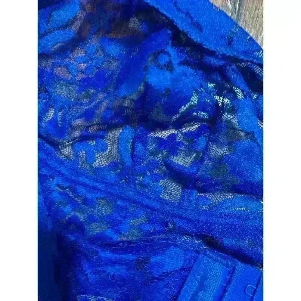 INC International Concepts‎ Women's Floral Lace Bralette, Cobalt Blue, Small - Picture 3 of 6